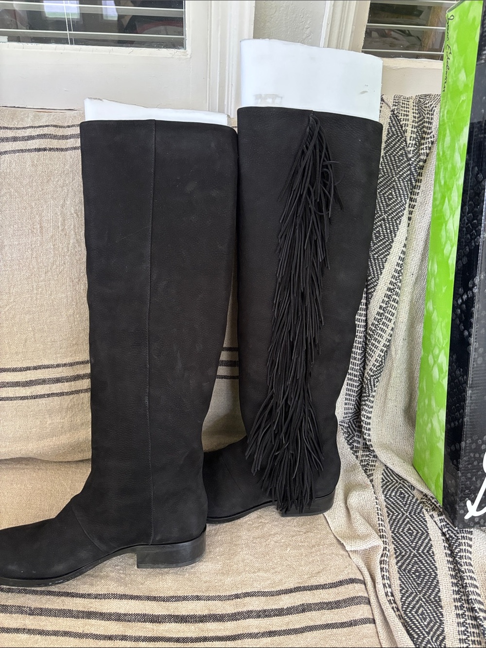 Sam Edelman Josephine fringe knee high boots